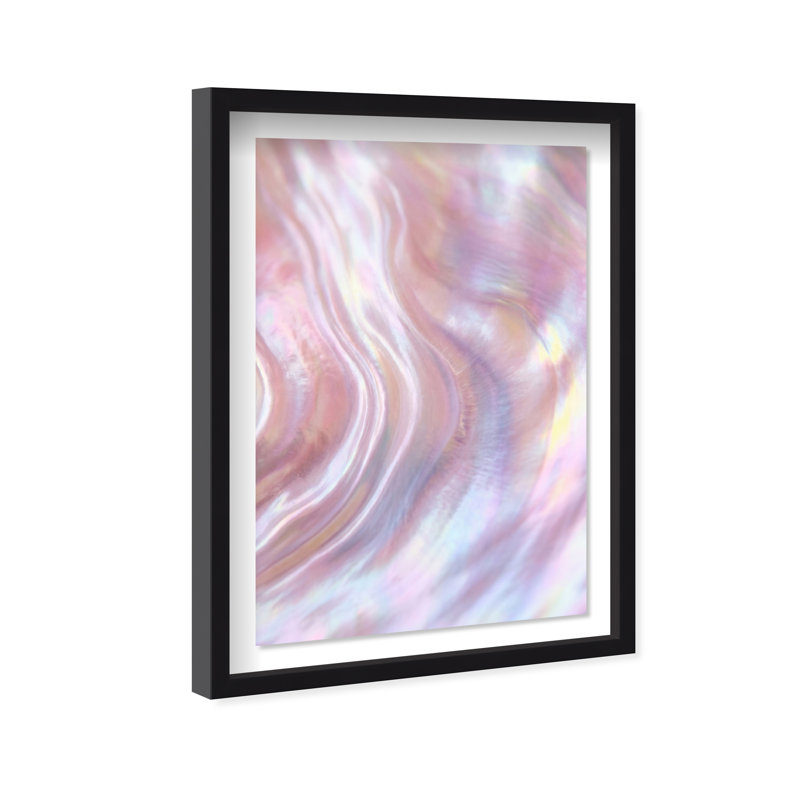 Iridescent Wave Print by Oliver Gal, 16.5"H x 11.5"W, Black Shadowbox