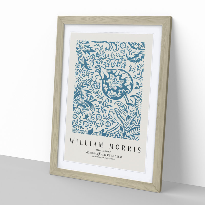 Indian Pattern Vol.2 by William Morris - Picture Frame Painting, Oak Framed, 48cm H x 36cm W x 2cm D