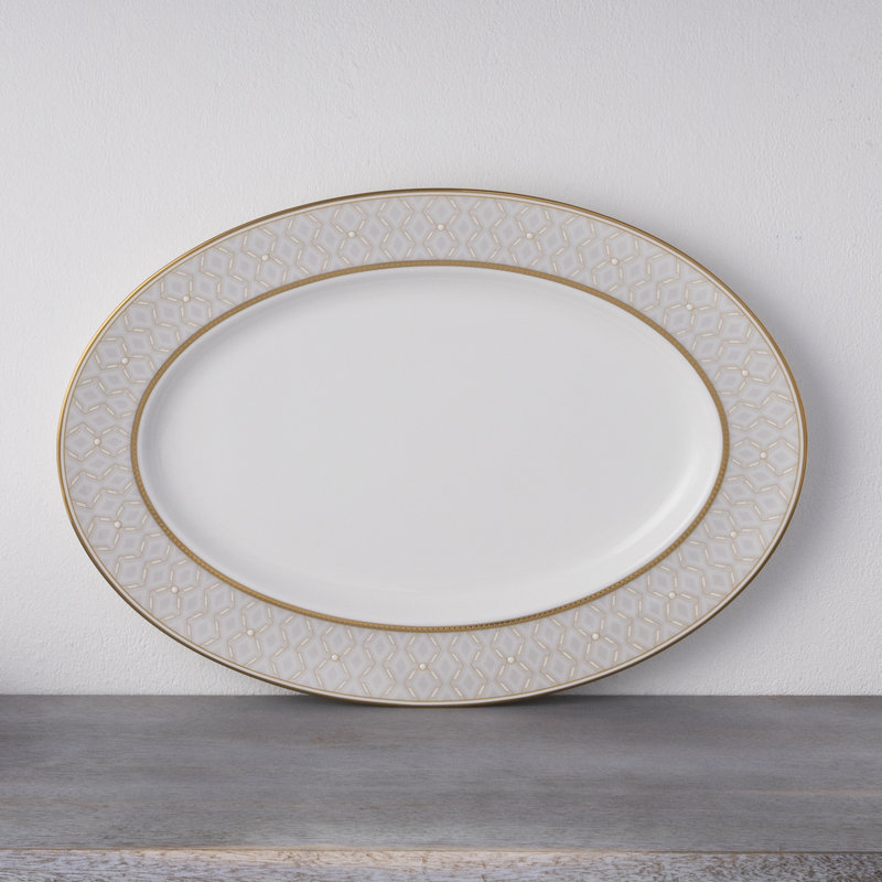 Noritake Noble Pearl Oval Platter, 14"