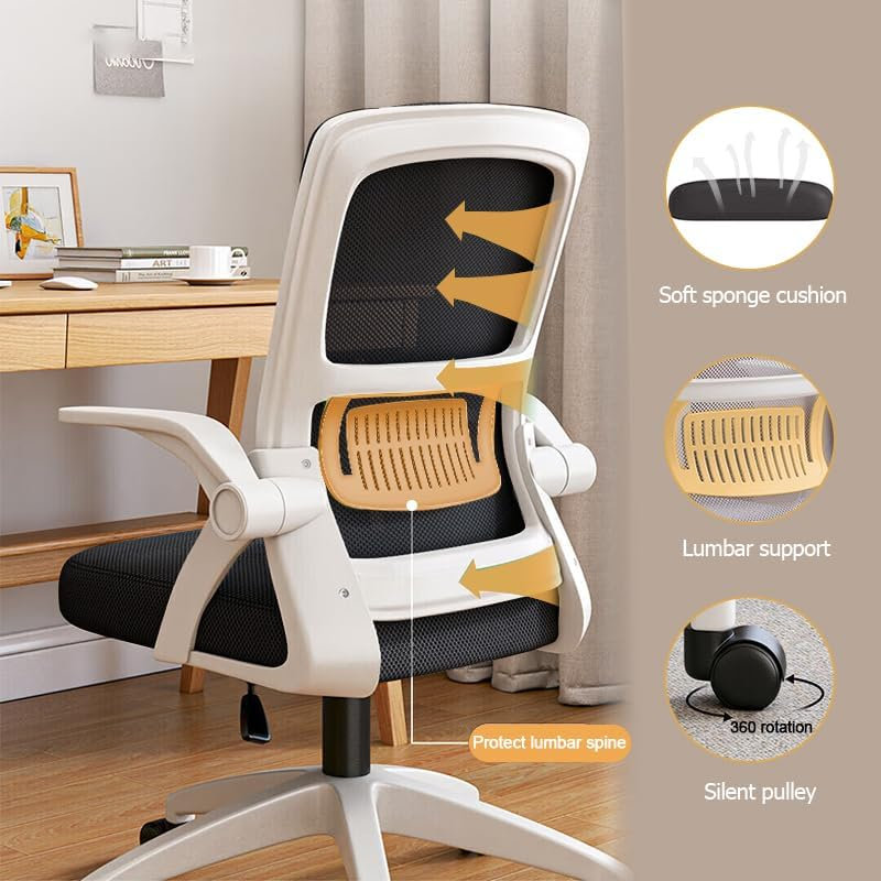 Task Chair, Black White