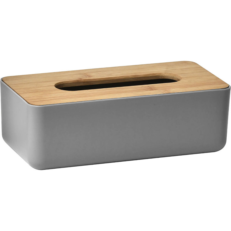 Distributeur de papier hygiénique rectangulaire Padang, Gris / brun