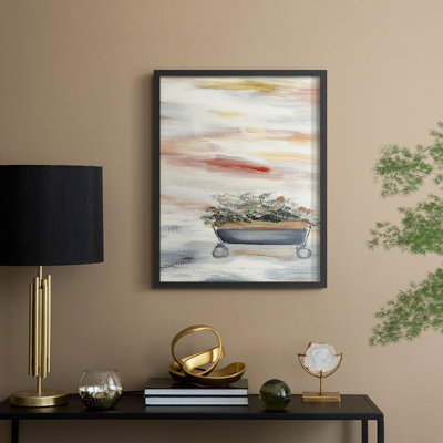 «Christmas Holiday Art CCXLIV», reproduction d'art encadrée - bois massif