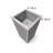 Square Grove Column Planter - Grey Brown-1984462912