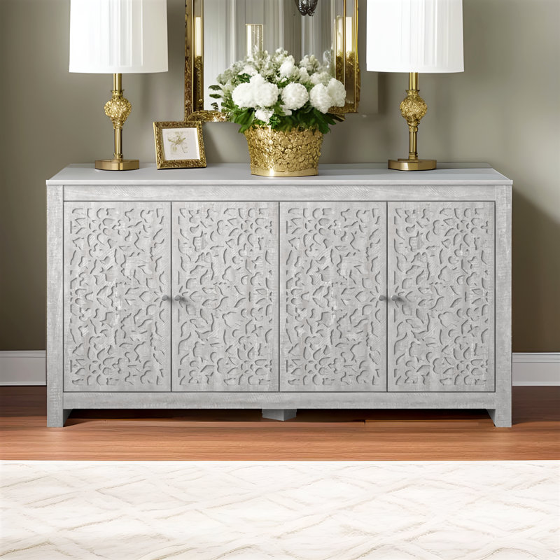 Arrastia 58.4" Wide Sideboard, Dusty Gray Oak