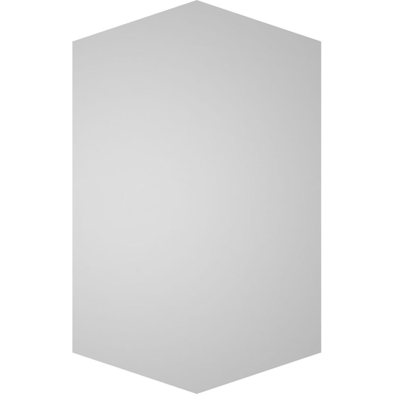 Vertical Peaked Surface Mount Signature Urethane Non-Functional Gable Vent 4/12 Pitch Primed Tan, 1" H x 24" W x 38" L
