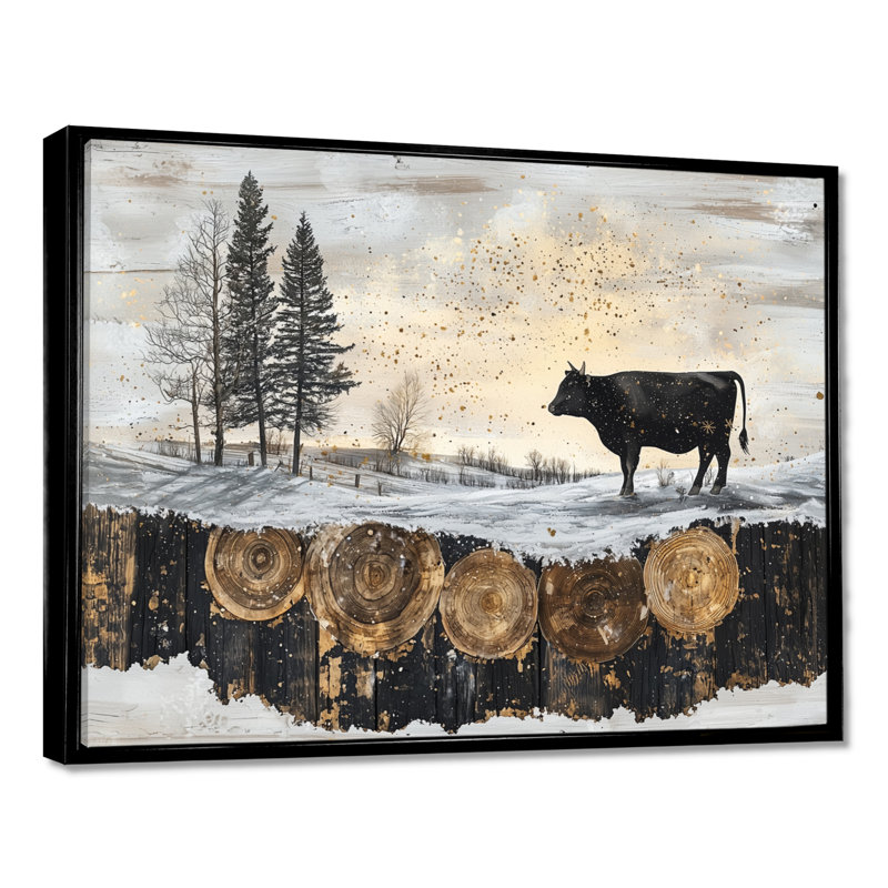 Dropati - Landscapes Canvas Art Print, H 16 po x l 32 po, Avec cadre, Noir, noir, noir, noir