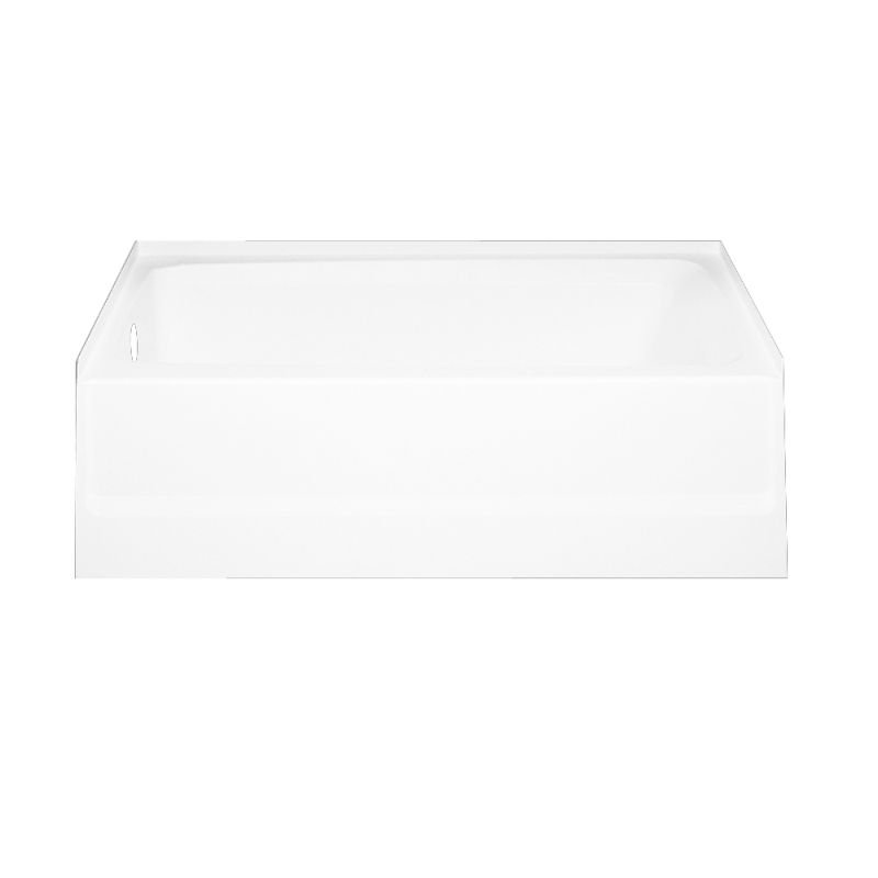60'' x 30'' Soaking Veritek Bathtub, White, Left-Hand