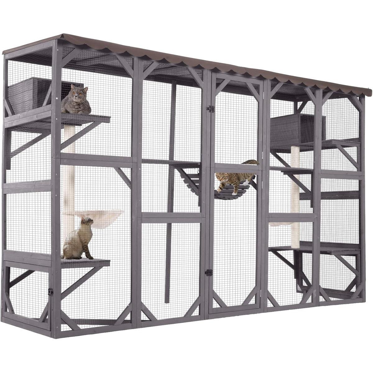 Tucker Murphy Pet™ Catio Outdoor Cat Enclosure Window Cat House Wall ...
