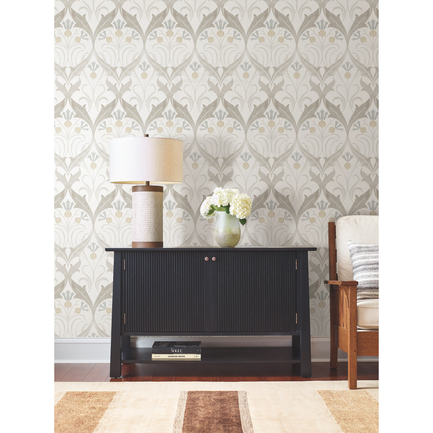 Harmon Floral Wallpaper, Neutral