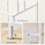Porte-serviettes sur pied avec 3 barres et 2 tablettes, porte-serviettes avec pieds réglables et ensemble anti-basculement, rangement pour salle de bain