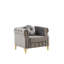 Canapé Chesterfield en velours avec coussins ronds-314597979