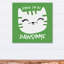 Art de toile de pawsome né pour be Tig-112185737-112185712
