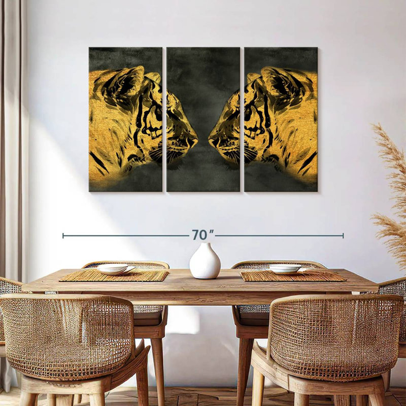 Brampt Golden Tigers, 36" H x 57" W