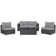 Invite 5 Piece Outdoor Patio Sunbrella Sectional Set