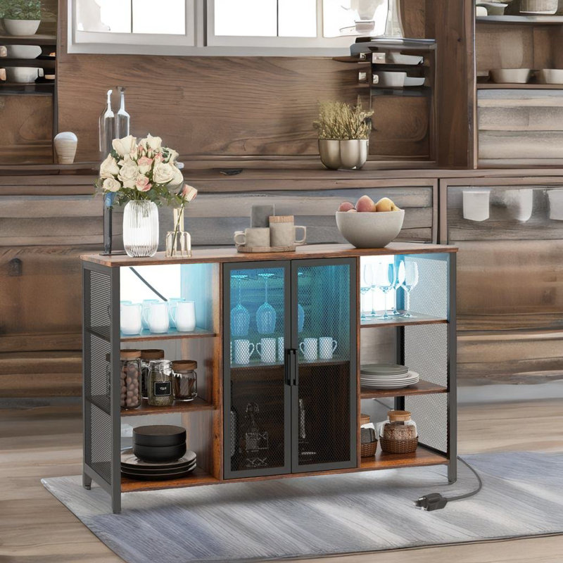 Armoire à vin à DEL avec station de charge