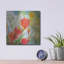 Winston Porter «Orange Poppy Reverie» par Sheila Golden, art mural en métal-13292379