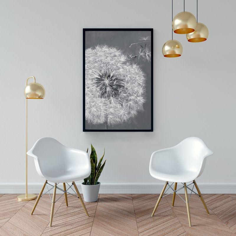 «Blowing Dandelion» sur toile, H 36 po x l 24 po