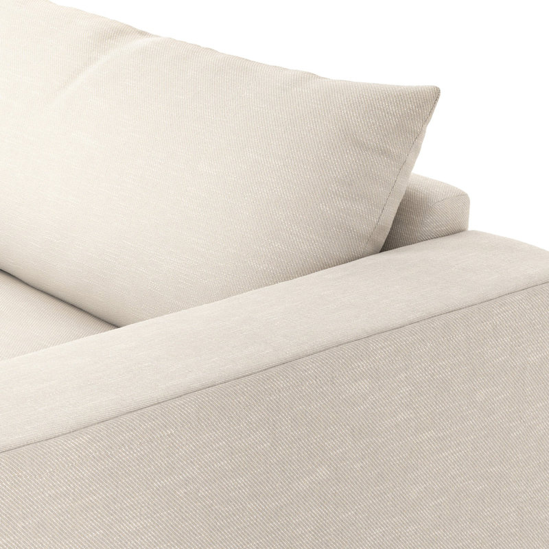 Grant Sofa, Ashby Oatmeal Polyester Blend