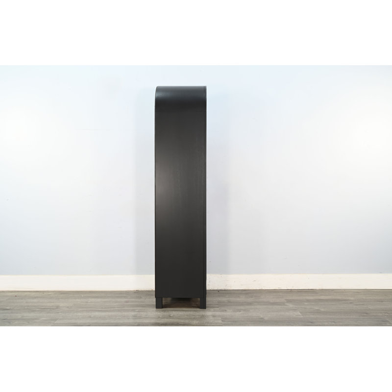  Arched Cabinet Storage, Black