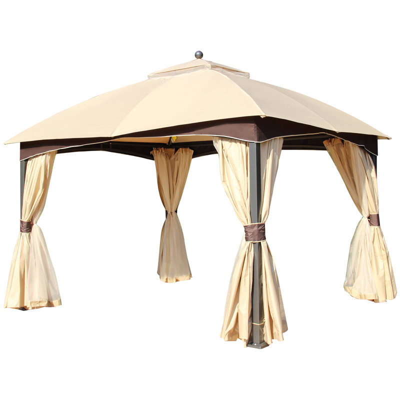 Petrolia 4m x 3m Metal Patio Gazebo