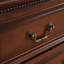 Armoire d'appoint en bois massif brun noisette