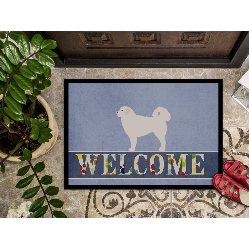 Tapis de porte d’extérieur anti-dérapant east urban home, l 18 po x L 27 po