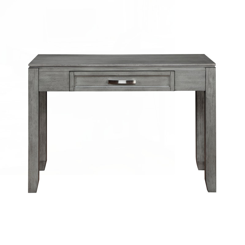 Bureau d'écriture gris avec tiroir et meubles en bois 1pc