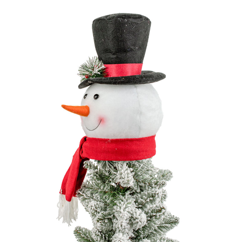 Surmatelas arbre bonhomme de neige avec chapeau