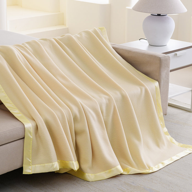Jeté satiné, Lit simple, Taupe