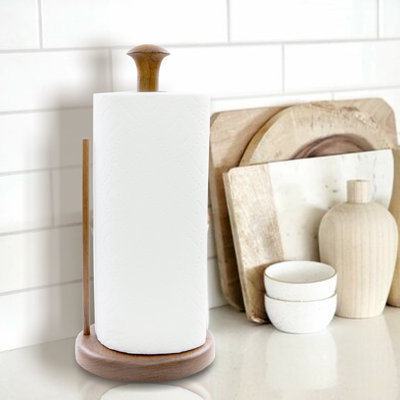 Wood Paper Towel Holder