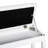Piano Bench In White, With Soft Faux Leather Upholstery And Robust Wooden Base For Duets White Seat Frame Playing