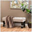 Banc de rangement avec repose-pieds avec pieds en bois massif pour le salon de la chambre à coucher-203782063