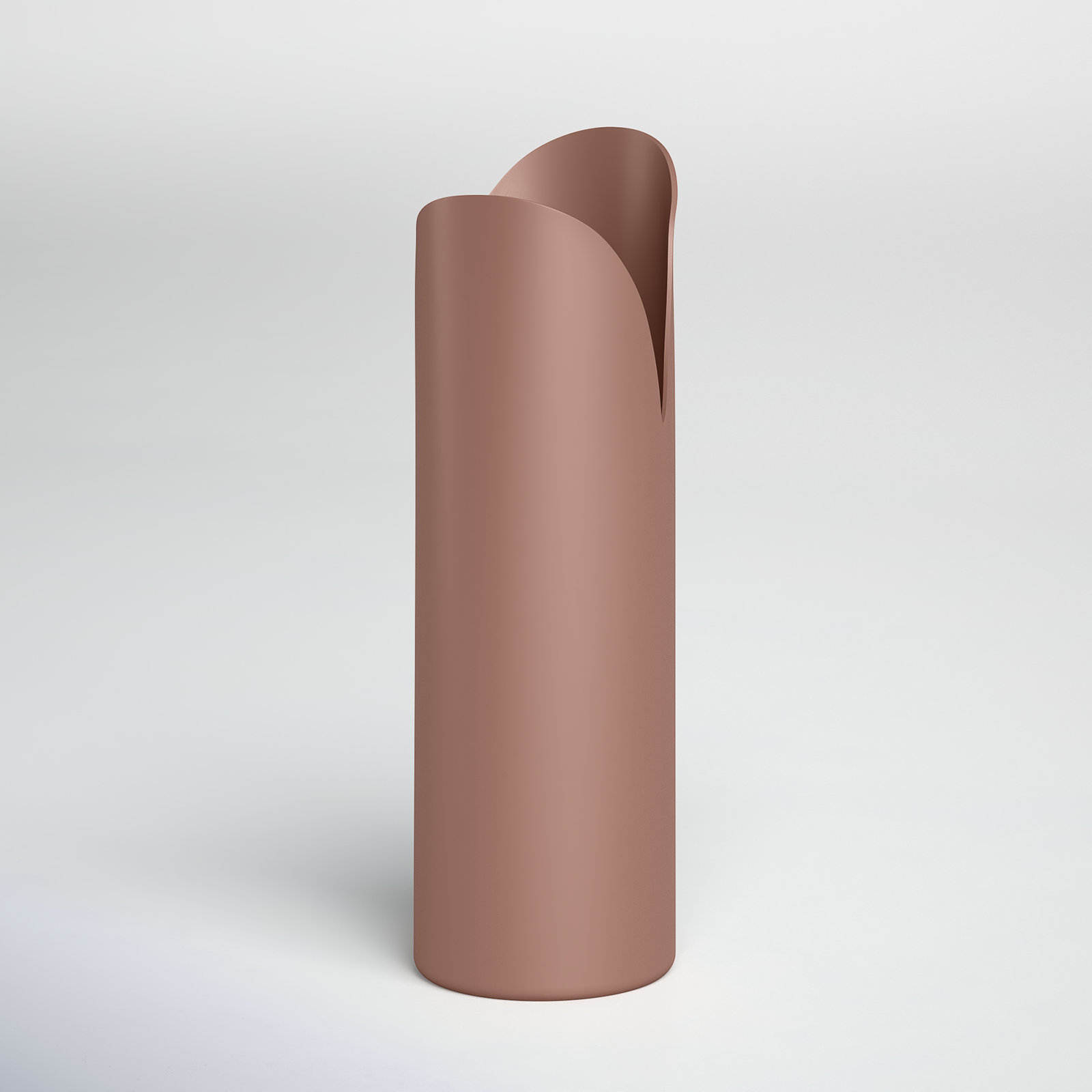Jenny Iron Table Vase, 15.75" H x 5" W x 5" D, Pink