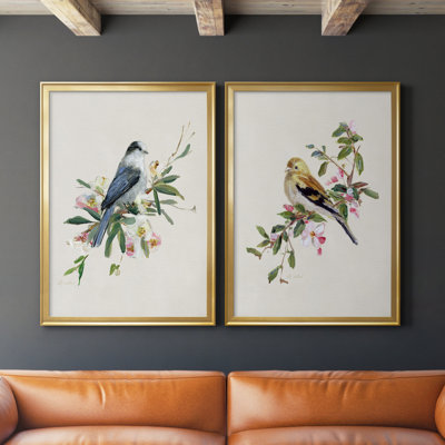 " Spring Song Gray Jay " 2 - Pieces