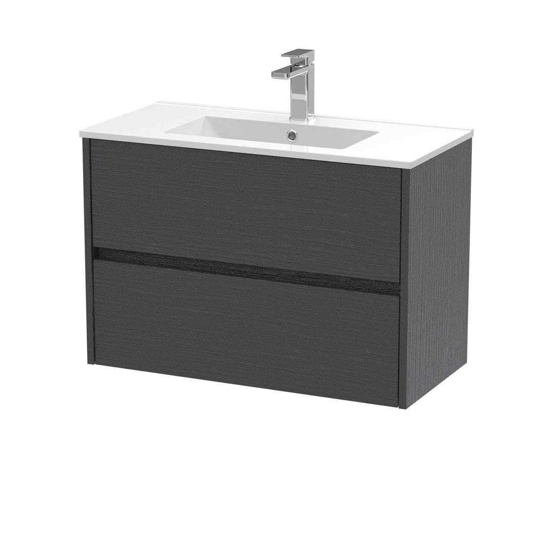 Havana 800mm Single Bathroom Vanity with Drop In Vitreous China Basin