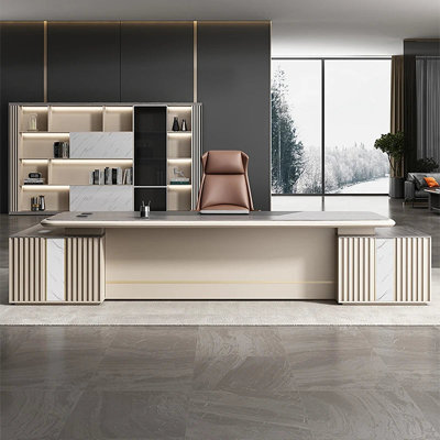 Narsiso L-Shaped Executive Desk