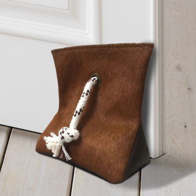 Bouchon de porte en cuir de vache