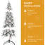 Arbre de Noël enneigé 9 pi, 52 branches de pin, 2138 pointes, conception mince pour les petits vestibules, arbre articulé / enneigé à branches articulées avec espace naturel