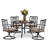 Alyah 4 - Person Patio Dining Set with Round Table , Cushions Included