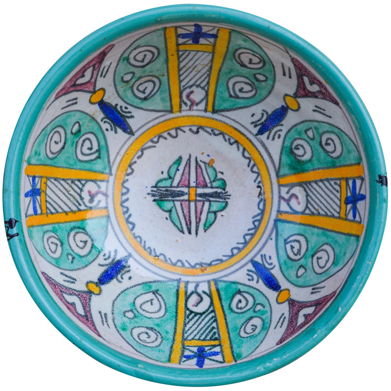 Afro-Moresque Handmade Ceramic Decorative Bowl