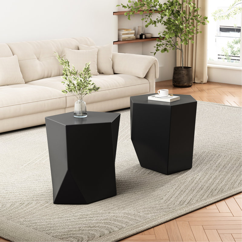 MODERN MGO COFFEE TABLE SET, Black