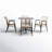 Broadway Square 4 - Person 32" Long Dining Set