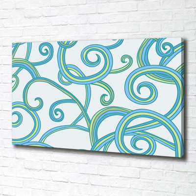 Abstract Spirals - Wrapped Canvas Print