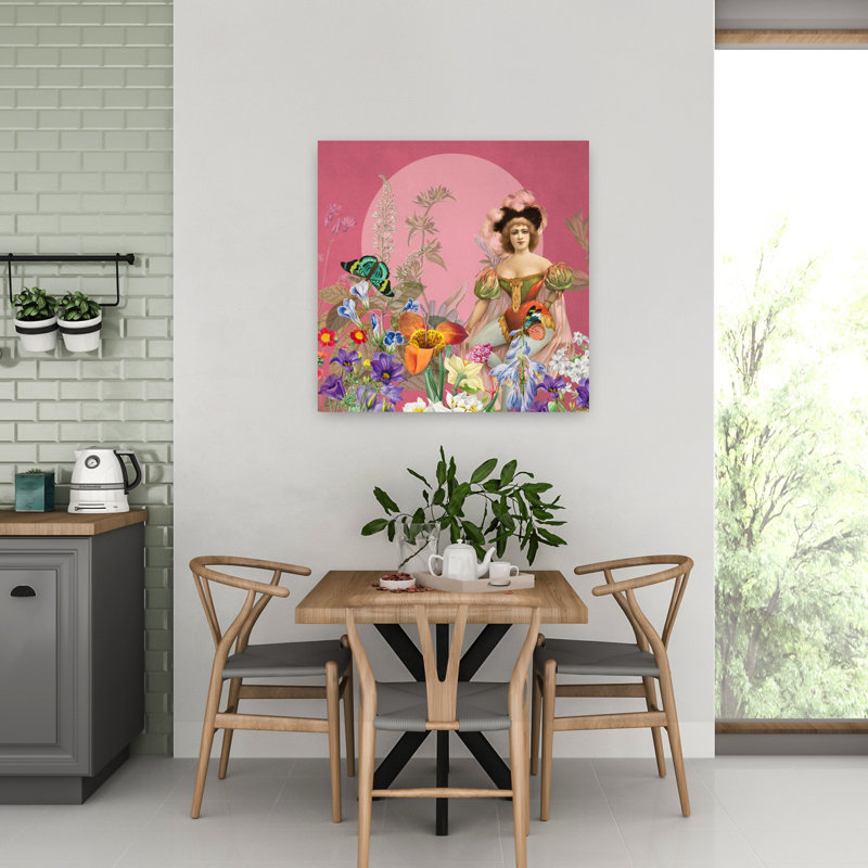 Art contemporain, art mural rétro, H 32 po x l 32 po