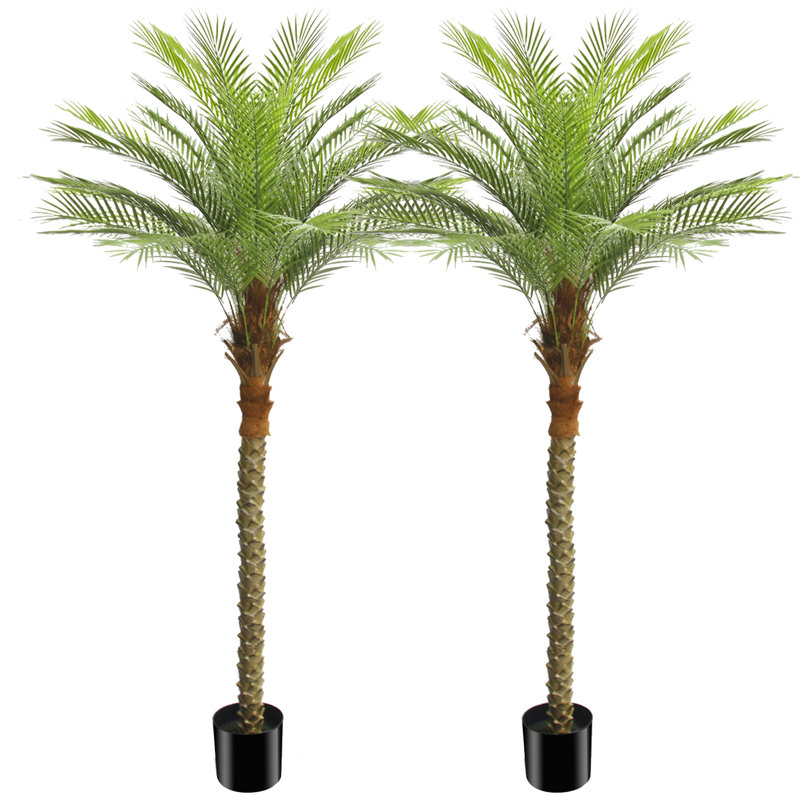 7Ft Artificial Palm Tree, 84'' H x 10.63'' W x 9.06'' D