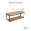 Banc rembourré Aurelia