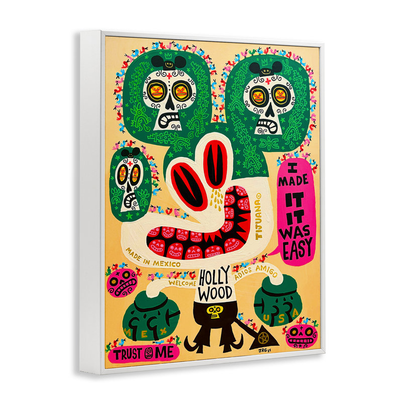 Mexique, dessin de fantaisie, giclée, design par Jorge R. Gutierrez, H 14 po x l 11 po