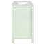 36 armoires de rangement pour salle de bain avec texture gaufrée, quatre tiroirs, deux portes en verre, double espace, couleur turquoise fraîche, poignées modernes, conception de rails coulissants lisses, rangement, revêtement, calme et doux