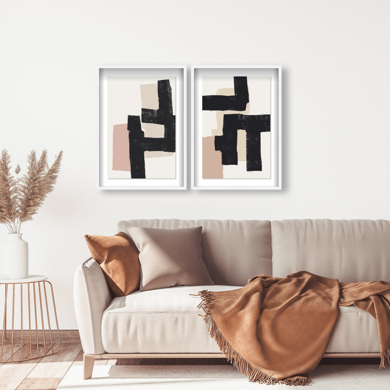 Nowhere Set Set by Oliver Gal, 21.5"H x 31.5"W, White Shadowbox