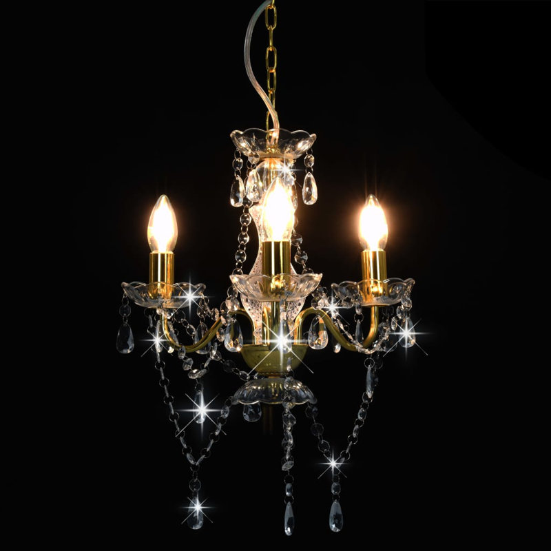Alton 3 - Light Chandelier Pendant, Gold